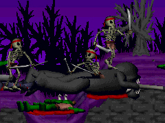 Luurankojengi on kokoontunut palvomaan kuollutta kaveriaan.