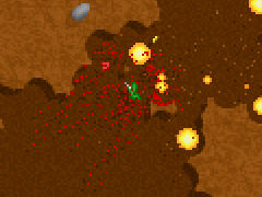 Valomerkin jälkeen madot rupeavat kittaamaan vielä viimeisiäkin punaviinejä; lopputulos on arvattavissa.