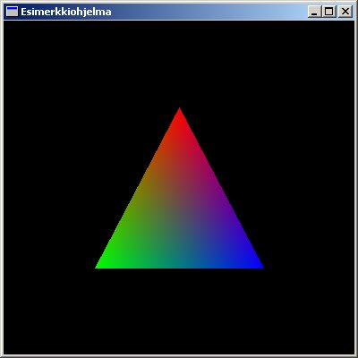 Kuva 6. Ohjelman piirtämä kolmio.