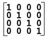 X-akseli = ( 1, 0, 0 )<br />
Y-akseli = ( 0, 1, 0 )<br />
Z-akseli = ( 0, 0, 1 )<br />
Siirros XYZ = ( 0, 0, 0)