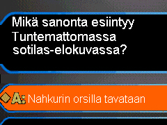 Kysymyksissä käytetään huolellista kieltä. Kysymyksissä käytetään huolellista kieltä.